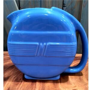 680  Norge Refrigerator Pitcher Blue Vintage